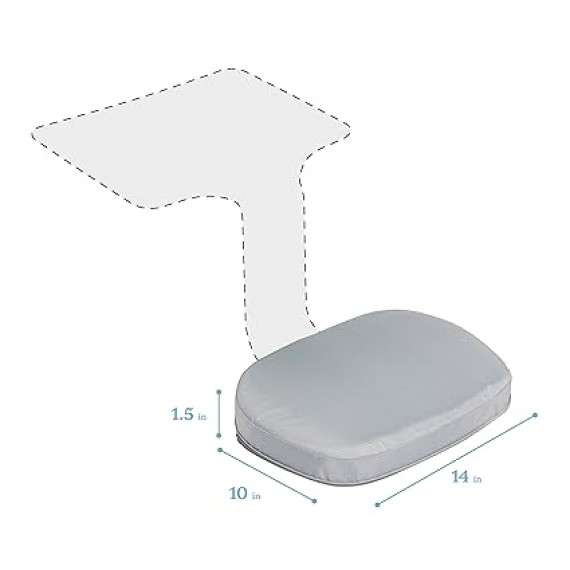 The Surf Cushion, Added Seat Cushion for The Surf Portable Lap Desk, Padded Foam Support for Flexible Seating, Grey (Surf Desk Sold Separately)