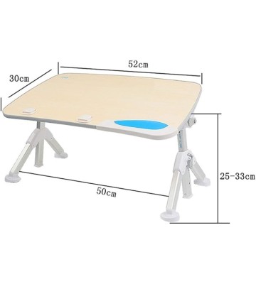 Foldable Bed Tray Lap Desk, Portable Lap Desk with Phone Slots Notebook Table Dorm Desk, Small Desk Folding Small Dormitory Table, Perfect for Watching Movie on Bed Or As Personal Dinning Table
