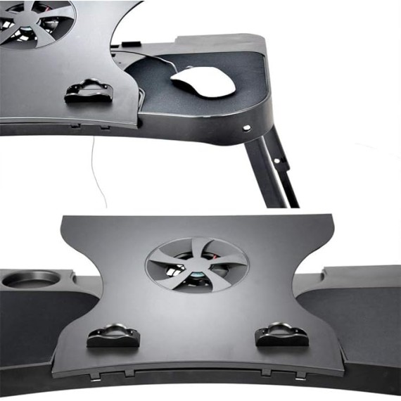 Laptop Desk, ABS Material Couch Table Lap Standing Desk for Bed and Sofa Breakfast Bed Tray Laptop Lap Desk Folding Notebook Stand Reading Holder for Couch Floor
