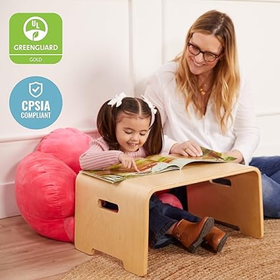 Bentwood Lap Desk with Handles, Activity Table, Natural