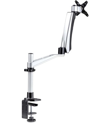 Monitor Desk Mount for 27in 16:9 or 30in 21:9 Ultrawide Screens, VESA 75x75/100x100, Tool-Less Arm Adjustments