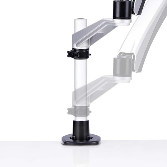 Monitor Desk Mount for 27in 16:9 or 30in 21:9 Ultrawide Screens, VESA 75x75/100x100, Tool-Less Arm Adjustments