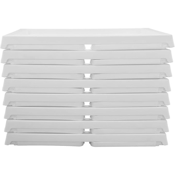 8-Piece Lap Desks, Foldable Laptop Desk with Legs,Breakfast in Bed Tray Folding Table Plastic Lap Trays for Eating on Bed Sofa Laptops Sleepover Party Kids Adult