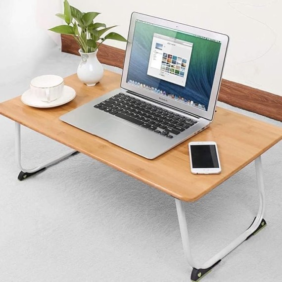 Laptop Stand for Desk, Lap Desk for Laptop,Bamboo Laptop Desk Foldable Tray,Bed Couch Chair Sofa Lap Tray, Drafting Table - Work from Home - Homework Student Table