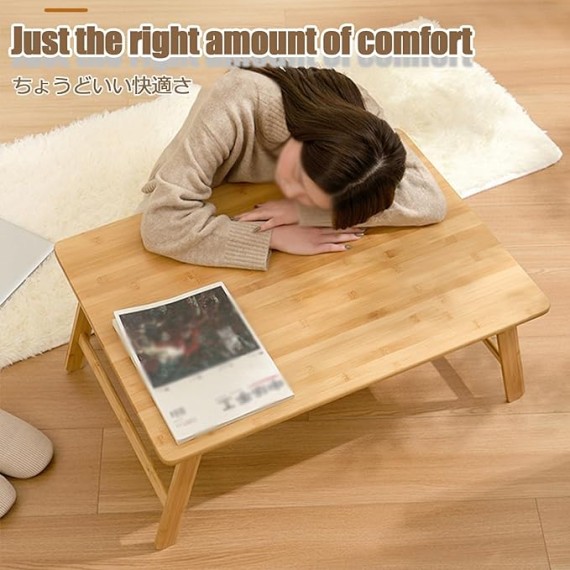 Laptop Desk Bed Table Lap Desk Tray Bed Table Bed Low Table Portable Lap Desk Lap Standing Desk Bed Table Height Adjustable Foldable Laptop Table Multipurpose Lap Tray(Wood,80*50cm/31.5*19.7i